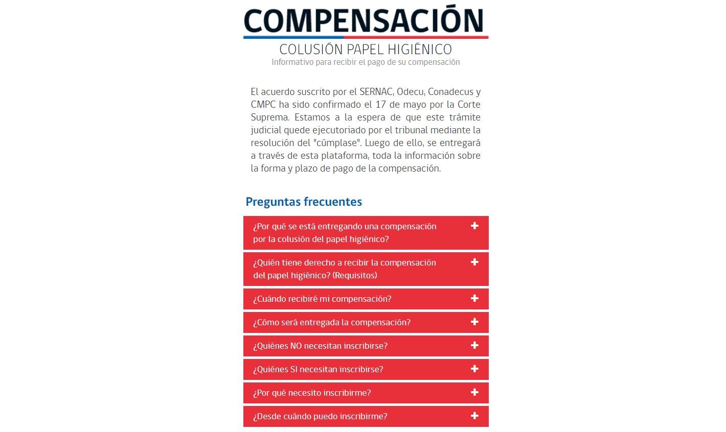 Colusión del confort: Sernac lanza sitio web explicativo para aclarar cómo se pagarán los 7 mil pesos