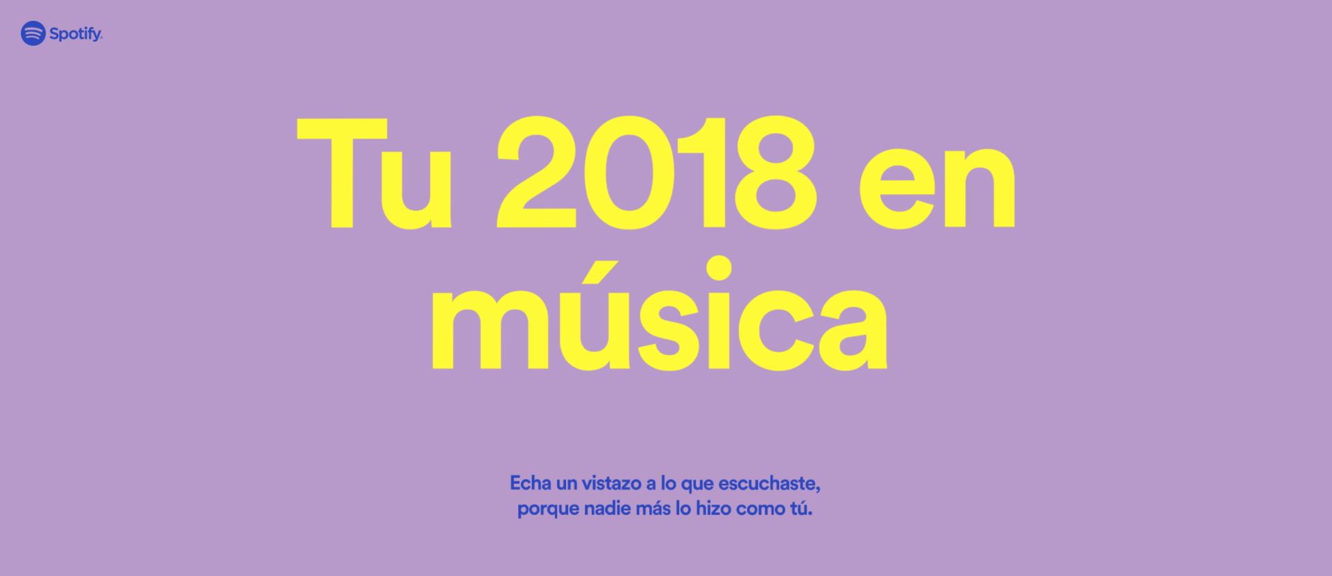 Tu 2018 musical de Spotify Wrapped