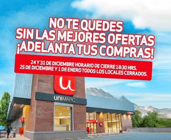 Navidad 2018: Revisa el horario de cierre de supermercado Unimarc