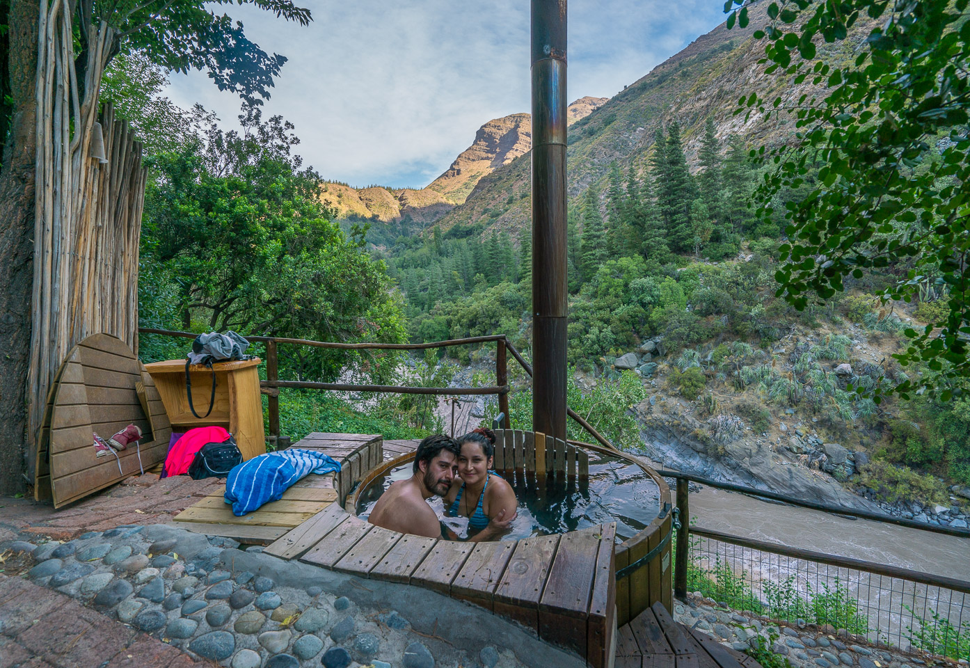 Camping verano vacaciones region cajon del maipo el sauce 7 tazas los puentes cascada de las animas 