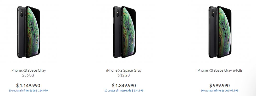 precios iPhone XS